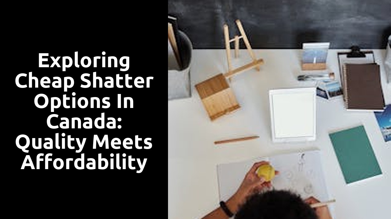 Exploring Cheap Shatter Options in Canada: Quality Meets Affordability